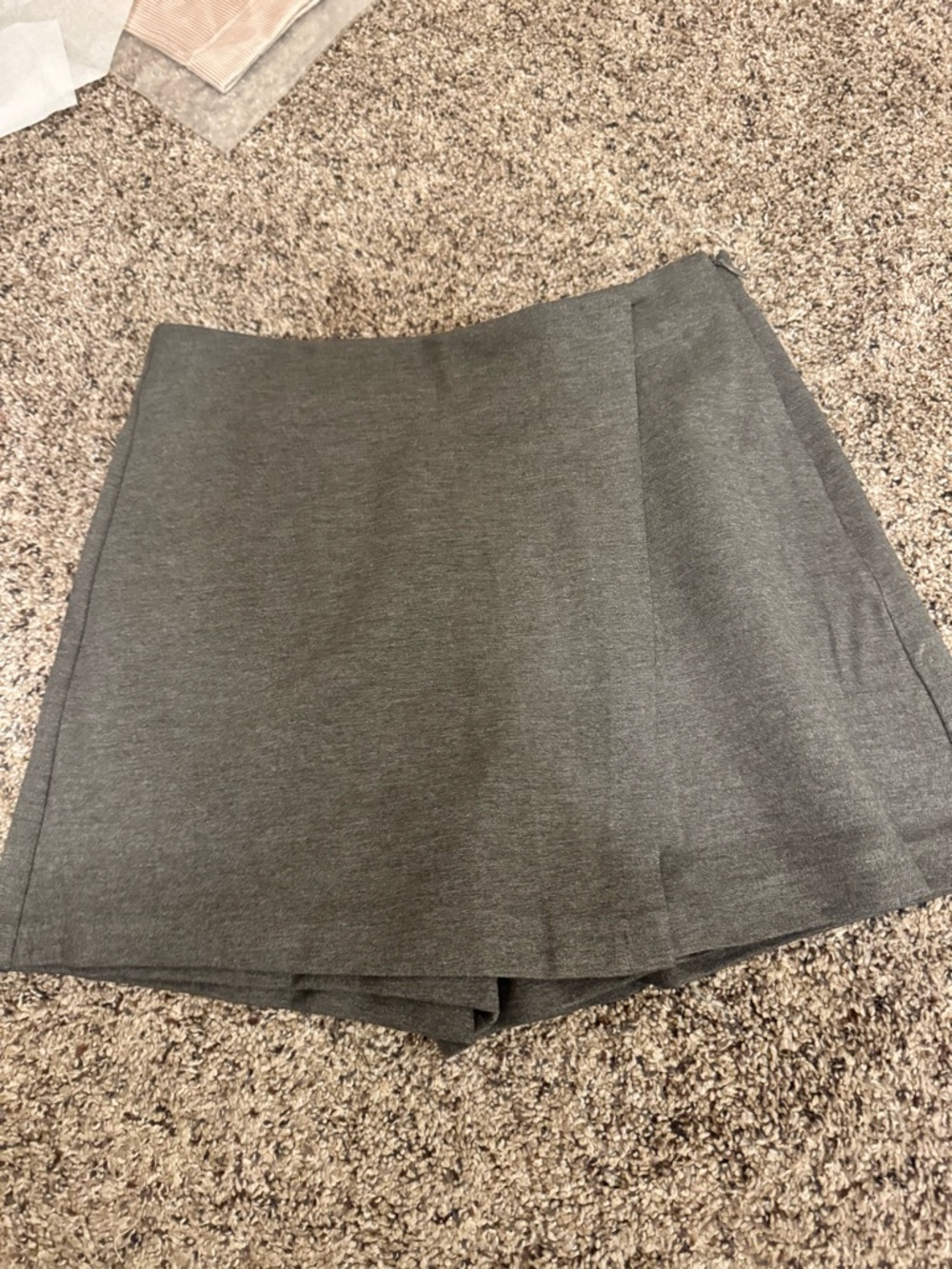 Zenana Gray A-Line Skort